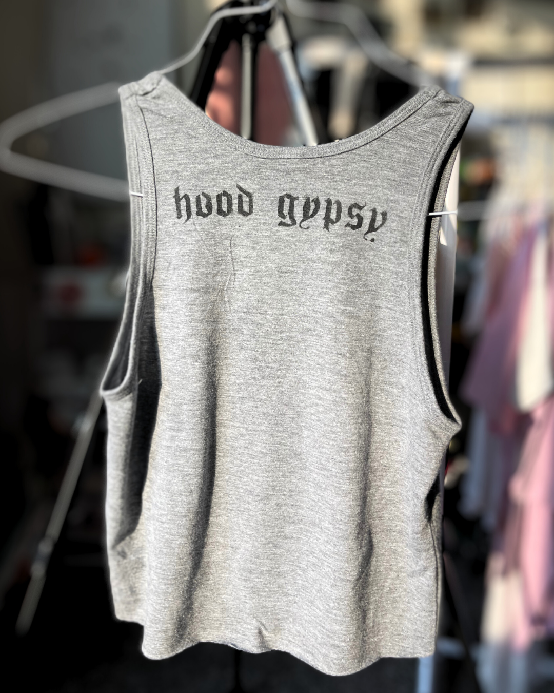 Cropped HOU HG tank/ Black