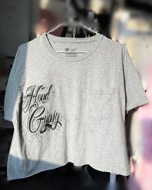 Cropped Grey Charra T