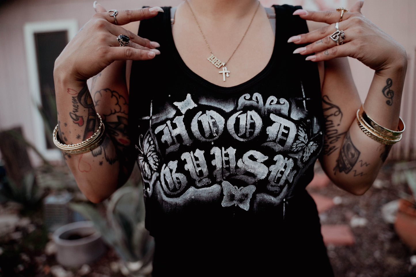 Hood Gypsy Black Butterfly Chula Tank